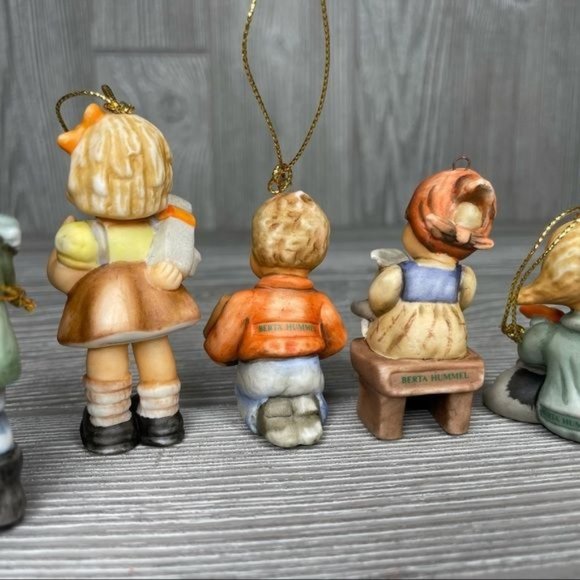 Vintage 1997 goebel Hummel lot of 6 Christmas ornaments children collectible - Picture 5 of 10